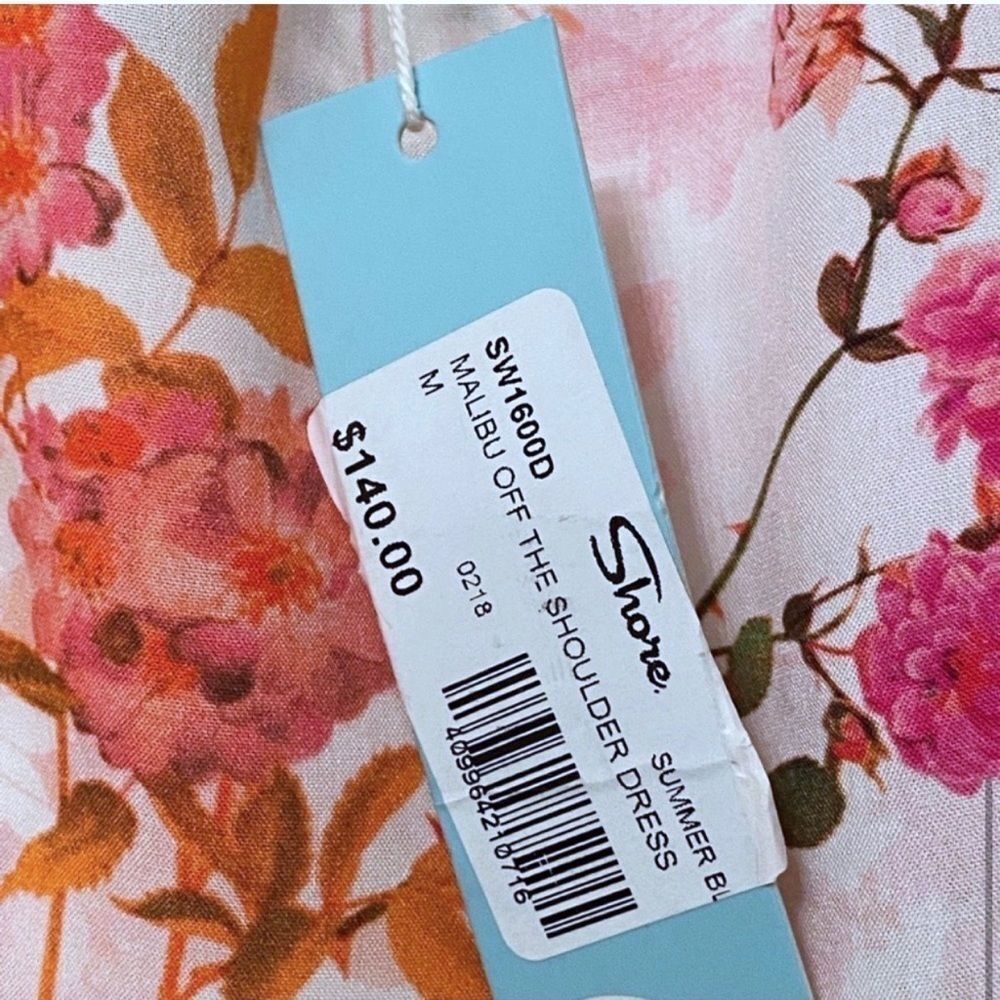 Nwt! Shore Floral Dress -Medium Pink — image 6 of 8